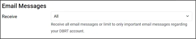 email notifications